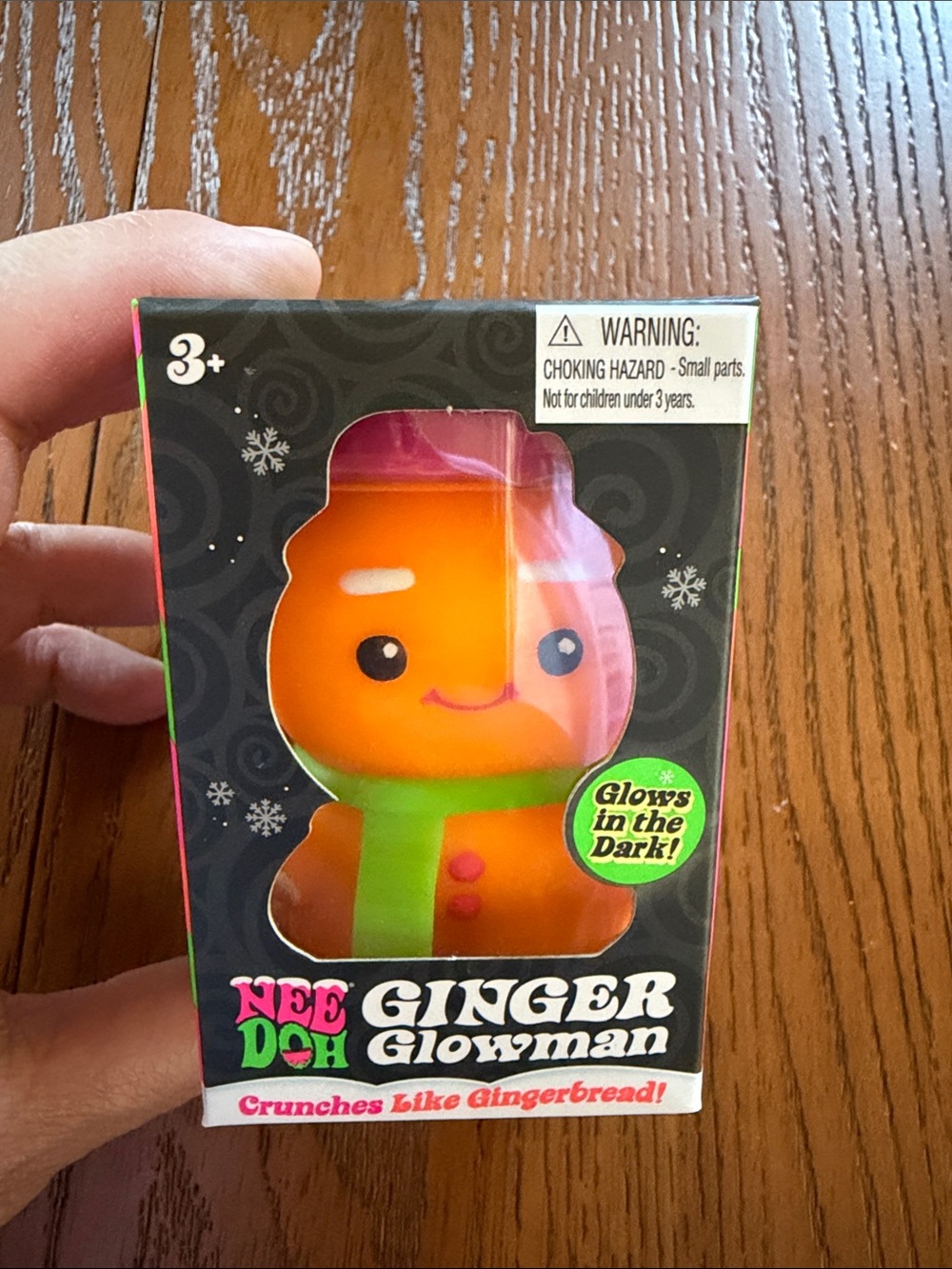 Nee Doh Ginger Glowman Squishy Toy Glow-in-the-Dark